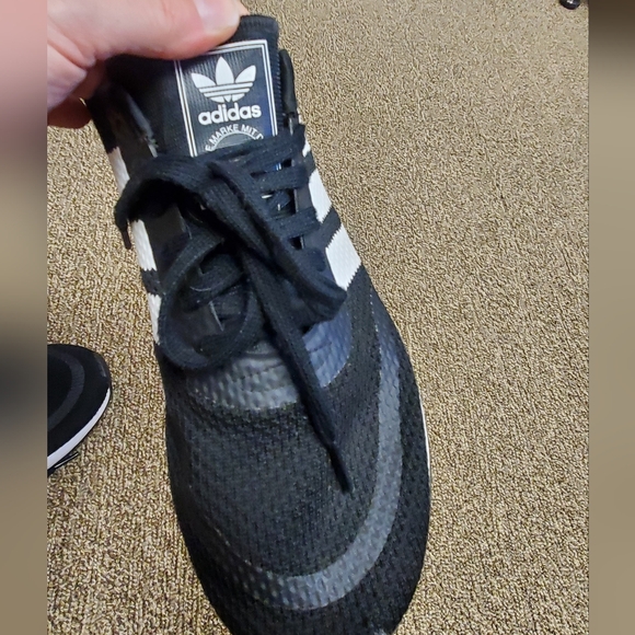 Adidas N-9523 Textile Low Sneakers US 8.5 Black/White - Picture 2 of 6